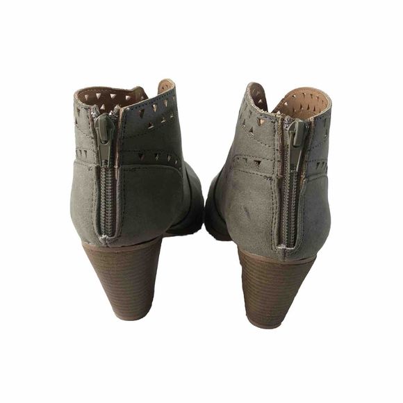 Quipid Sage Green Ankle Boots Size 8 - Picture 3 of 11